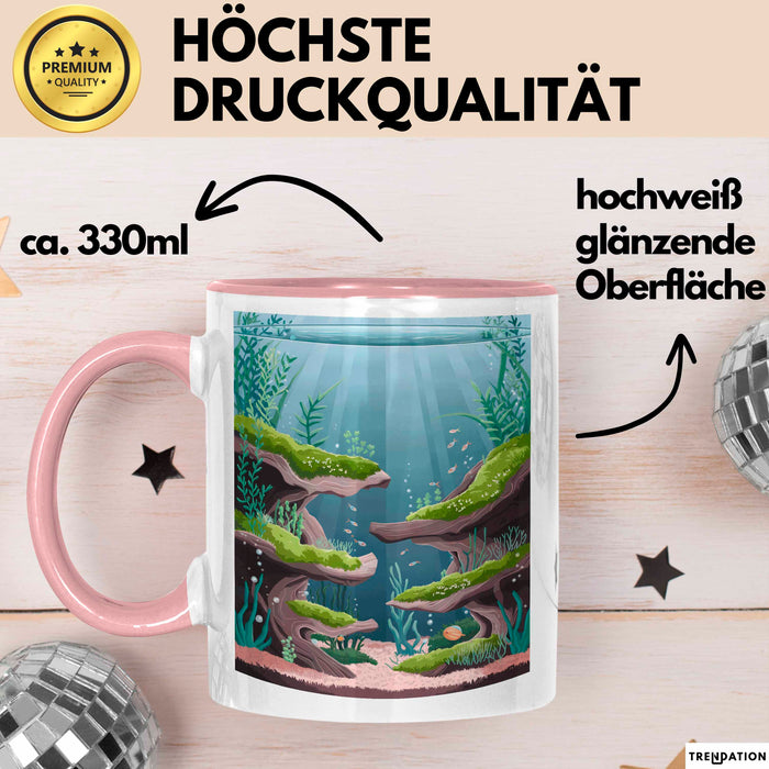 Aquascaper Tasse Geschenk Lustige Geschenkidee Spruch Für Aquatische Designer Rosa Trendation