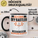 DIY-Bastler Tasse Geschenk für DIY-Bastler Geburtstag Lustiger Spruch Kaffee-Becher Was Ist Deine Superkraft Schwarz Trendation