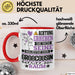 Großcousin Geschenk Tasse Lustiger Spruch Erheben Sie Sich Der Großcousin Betritt den Raum Rot Trendation