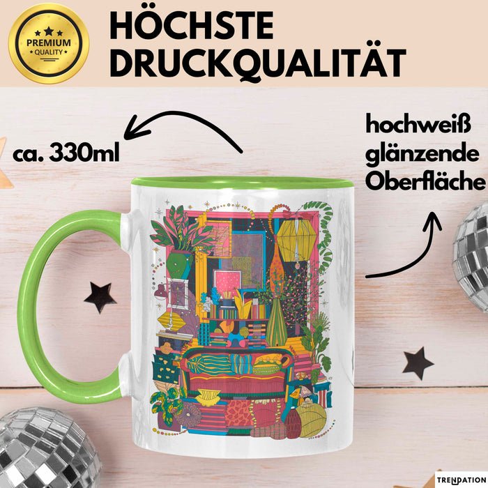 Maximalist Tasse Geschenk Lustige Geschenkidee Spruch Für Auffällige Deko Fans Grün Trendation