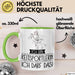 Geschenk für Reitsportlerin Tasse Lustige Geschenkidee Geburtstag Ich Bin Reitsportlerin Ich Darf Das Grün Trendation