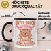 Sarkastischer Teddybär Tasse Geschenk Lustige Geschenkidee Unter Druck Arbeite Ich Am Besten Schwarz Trendation