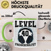 40. Geburtstag Geschenk Männer Gamer Tasse Geschenk 40Er Geburtstag Grün Trendation