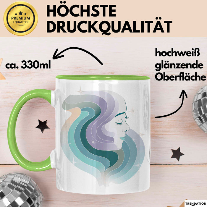 Achtsamkeitsexperte Tasse Geschenkidee für Zen Begleiter Grün Trendation