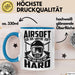 Softair Tasse Geschenk Airsoft Our Air Maybe Soft But Our Balls Are Hard Becher Blau Trendation