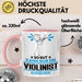 Violinist Geschenk Tasse So Gut Kann Nur Ein Violinist Aussehen Geschenkidee Kaffee-Becher Rosa Trendation