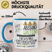 Trekking-Enthusiastin Tasse Geschenk Lustig Abstand Halten Hochleistungs-Trekking-Enthusiastin Mit Drang Zur Perfektion Bei Der Arbeit Blau Trendation