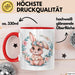 Kaninchen Hase Tierliebhaber Tasse Geschenk Lustige Geschenkidee Spruch Rot Trendation
