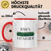 Garten Pflanzen Gärtner Tasse Geschenk Lustige Geschenkidee Spruch Rasenflüsterer Rot Trendation