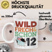 12. Geburtstag Geschenk Tasse Becher Wild Frech Und Schon 12 Weiß Trendation