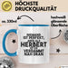Herbert Tasse Niemand Ist Perfekt, Herbert Ist Nah Dran Geschenk Blau Trendation