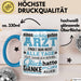 Arzt Tasse Geschenk Richtig Guten Arzt Lustiger Spruch Dankeschön Blau Trendation