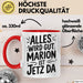 Marion Tasse Geschenk Alles Ist Gut Marion Ist Jetz Da Geschenkidee Becher mit Name Rot Trendation