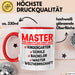 Master Absolvent Abschluss Tasse Geschenk Lustige Geschenkidee Spruch Master Yes Mein Plan Geht Auf Rot Trendation