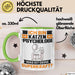 Katzenpsychologe Tasse Geschenk für Katzenpsychologe Geburtstag Lustiger Spruch Kaffee-Becher Was Ist Deine Superkraft Grün Trendation