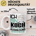 Koch Ausbildung Tasse Geschenk Ich Bin Koch In Der Ausbildung Ich Darf Das Geschenkidee Spruch Weiß Trendation