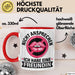 Freundin Tasse "Ich habe eine Freundin nicht ansprechen" lustige Geschenkidee Rot Trendation