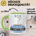 Discgolfer Geschenk Tasse So Gut Kann Nur Ein Discgolfer Aussehen Geschenkidee Kaffee-Becher Grün Trendation