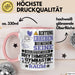 RhythmischeGymnastin Geschenk Tasse Lustiger Spruch Erheben Sie Sich Der RhythmischeGymnastin Betritt den Raum Rosa Trendation