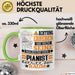 Pianist Geschenk Tasse Lustiger Spruch Erheben Sie Sich Der Pianist Betritt den Raum Grün Trendation