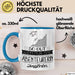 Abenteurerin Geschenk Tasse So Gut Kann Nur Eine Abenteurerin Aussehen Geschenkidee Geburtstag Weihnachten Lustig Blau Trendation