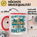 Rentner Pensionär Sarkasmus Tasse Geschenk Lustige Geschenkidee Spruch Ich Muss Gar Nix! Ich Bin Im Ruhestand Rot Trendation