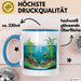 Aquascaper Tasse Geschenkidee für Unterwasser Garten Fan Blau Trendation