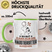 Haustiersitter Geschenk Tasse So Gut Kann Nur Ein Haustiersitter Aussehen Geschenkidee Kaffee-Becher Grün Trendation