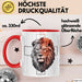 Jesus Löwe von Juda Tasse Geschenk Lustige Geschenkidee Spruch Rot Trendation