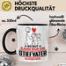 Stiefvater Geschenk Tasse So Gut Kann Nur Ein Stiefvater Aussehen Geschenkidee Kaffee-Becher Schwarz Trendation