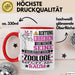 Zoologe Geschenk Tasse Lustiger Spruch Erheben Sie Sich Der Zoologe Betritt den Raum Rot Trendation