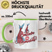 Meerjungfrau Geschenk Tasse für Mädchen Nymphe Nixe Becher Grafik Believe In Mermaids Grün Trendation
