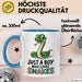 Reptil Schlange Tier Tasse Geschenk Lustige Geschenkidee Spruch Nur Ein Junge Der Schlangen Liebt Blau Trendation