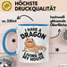 Reptil Bartagame Tasse Geschenk Lustige Geschenkidee Spruch Ich Habe Einen Drachen In Meinem Haus Blau Trendation