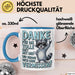 Büro Arbeit Kollege Tasse Becher Geschenk Lustige Geschenkidee Spruch Danke Für Die Tolle Zeit Mit Dir Wir Werden Dich Sehr Vermissen Blau Trendation