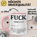 F*** Tasse Geschenk Schimpfwort 18+ Geschenkidee Männer Frauen Arbeitskollege Geschenkidee Kaffee-Becher Rosa Trendation