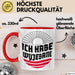 Polen Tasse Spruch Ich Habe Wyjebane Polska Geschenkdiee Kaffee-Becher Rot Trendation