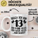 13Er Geburtstag Tasse Geschenk Teenager Geschenkidee Digga Ich Bin 13 Ich Kann Alles Ich Weiss Alles Kaffee-Becher Weiß Trendation