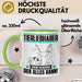 Tierliebhaber Tasse Geschenk für Tierliebhaber Der Mann Der Alles Kann Geschenkidee zum Geburtstag Grün Trendation