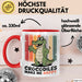 Krokodil Tier Tasse Geschenk Lustige Geschenkidee Spruch Krokodile Machen Mich Glücklich Rot Trendation