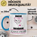 Squash-Spielerin Tasse Geschenk Becher Stark Attraktiv Furchtlos Squash-Spielerin Lustige Geschenkidee Blau Trendation