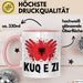Albanische Flagge Shqip Shqiponja Albanischer Adler Albanien Tasse Geschenkidee Rosa Trendation