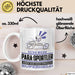 Para-Sportler Geschenk Tasse Ich Bin Para-Sportler Aber Sag Doch Einfach Superheld Lustige Geschenkdiee für Para-Sportler Kaffee-Becher Weiß Trendation