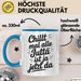 Jutta Tasse Geschenk Chillt Mal Alle Jutta Ist Ja Jetzt Da Geschenkidee Becher mit Name Blau Trendation
