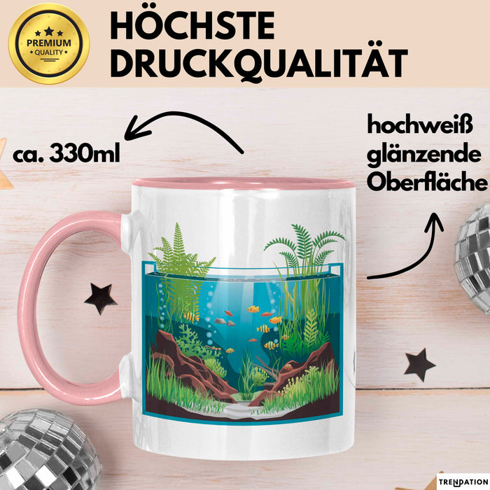 Aquascaper Tasse Geschenkidee für Unterwasser Garten Fan Rosa Trendation