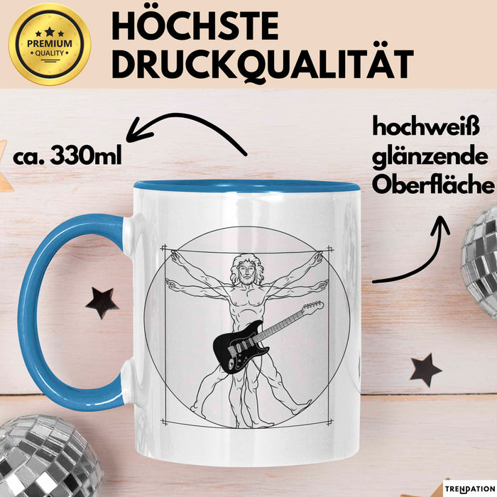 Musikliebhaber Musiker Tasse Geschenk Lustige Geschenkidee Spruch Blau Trendation