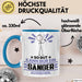 Sänger Geschenk Tasse So Gut Kann Nur Ein Sänger Aussehen Geschenkidee Kaffee-Becher Blau Trendation