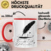 Dichter Tasse Geschenkidee für Reim und Versliebhaber Rot Trendation