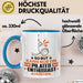 Pilates-Enthusiast Geschenk Tasse So Gut Kann Nur Ein Pilates-Enthusiast Aussehen Geschenkidee Kaffee-Becher Blau Trendation