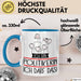 Geschenk für Politikerin Tasse Lustige Geschenkidee Geburtstag Ich Bin Politikerin Ich Darf Das Blau Trendation